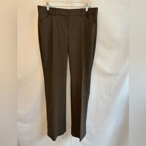 Theory Women’s Dark Brown Trouser Pants Size: 12